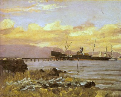 Vue du port - Alfredo Andersen